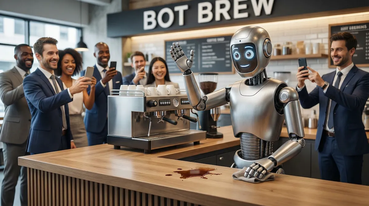 Robot Barista Wins Hearts with AI Charm
